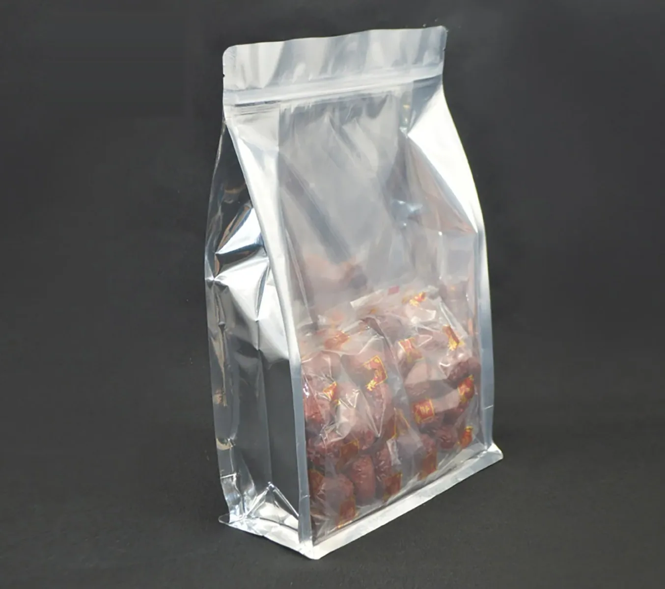Custom flat bottom coffee packaging bag for premium coffee beans