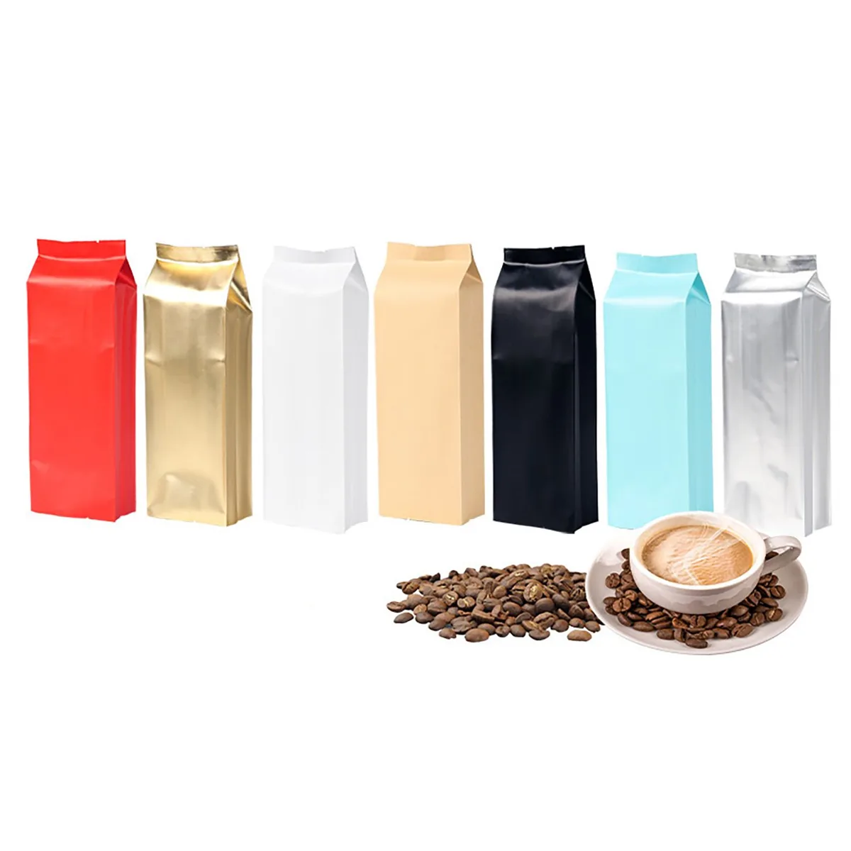 Kraft paper side gusset coffee bags for roasted coffee
