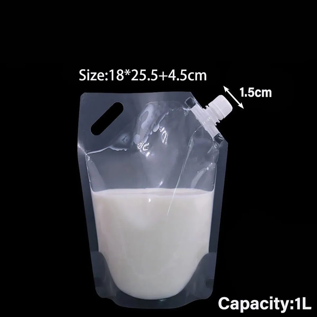 refill liquid packaging spout pouch