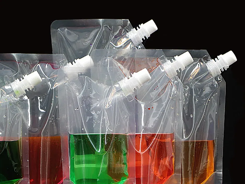 Custom spout pouch for liquid packaging